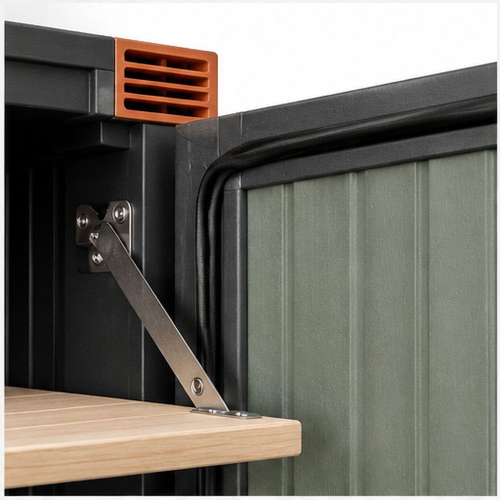 CushionVault Slim – Armoire extérieure étroite pour coussins 320 litres