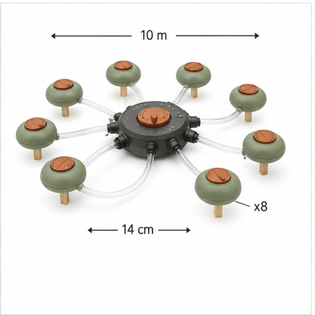 DripOrbit 8 – Kit d’arrosage goutte-à-goutte modulaire