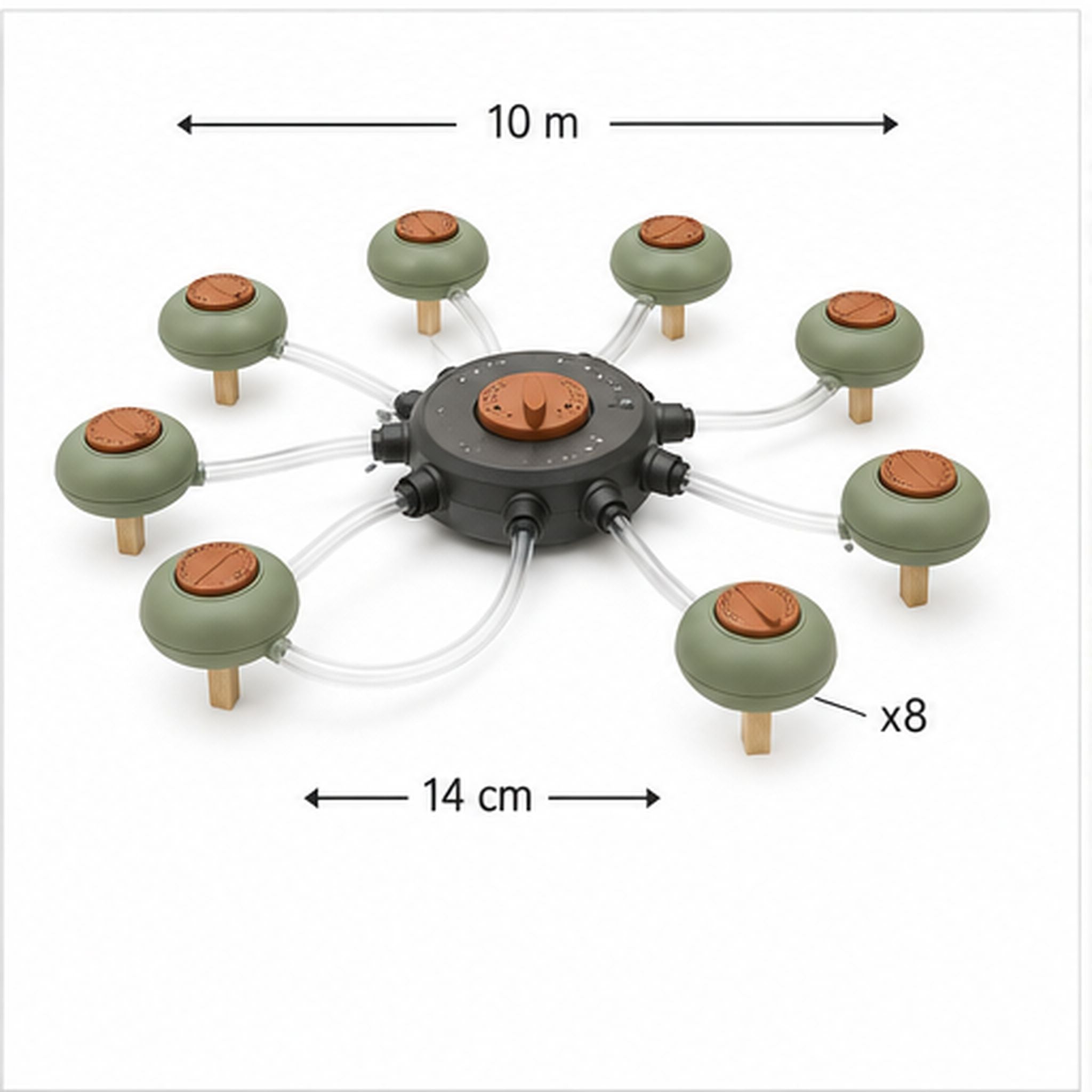 DripOrbit 8 – Kit d’arrosage goutte-à-goutte modulaire