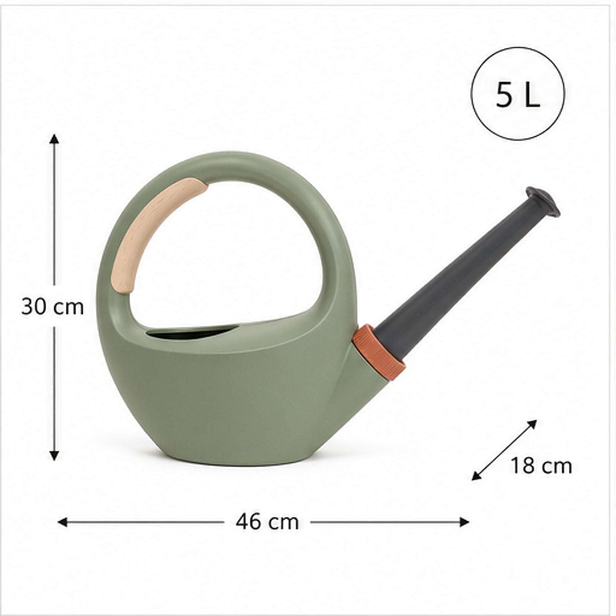 FlowArc 5 L – Arrosoir équilibré avec contrôle du débit