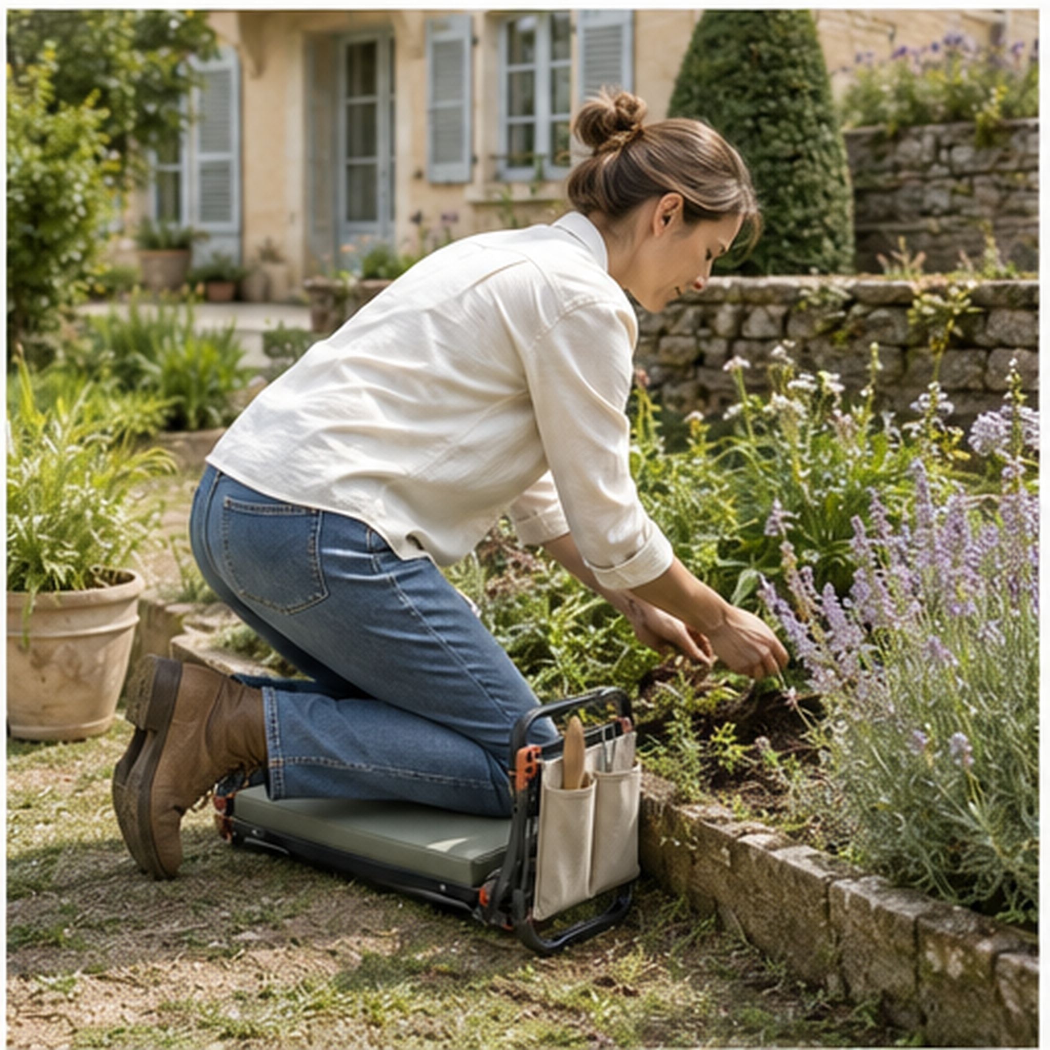 KneelCarry Fold – Agenouilloir pliant avec poches porte-outils