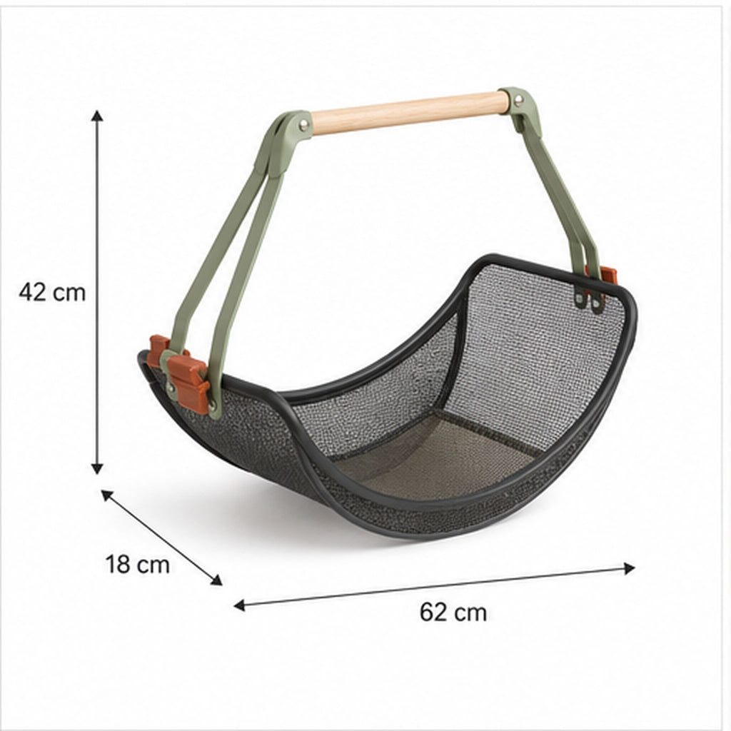 LeafSieve Crescent – Ramasse-feuilles pliant avec tamis amovible