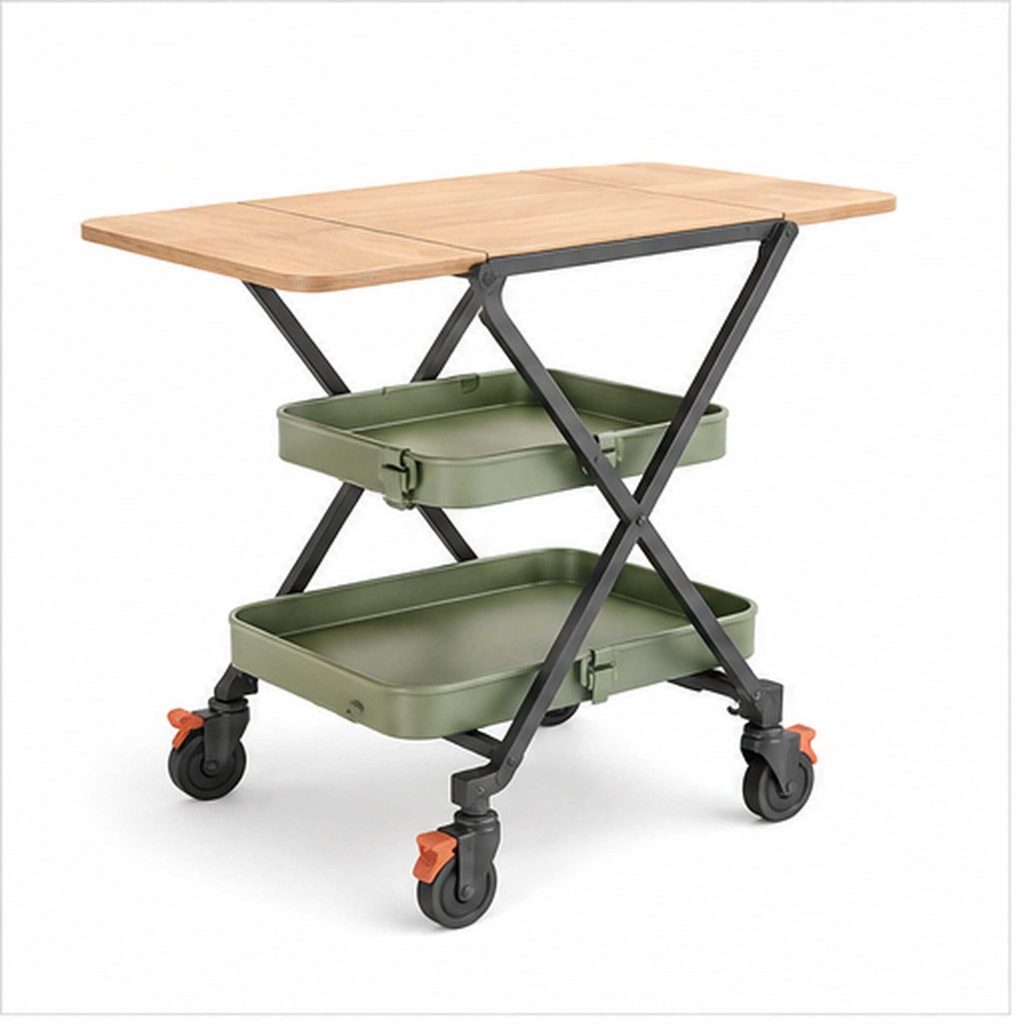 PatioFold Trolley – Chariot extérieur pliant convertible en desserte