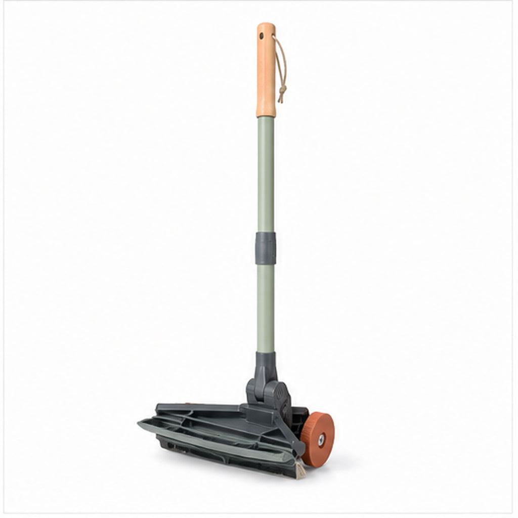 PatioPulse Duo – Brosse télescopique avec raclette pour terrasse