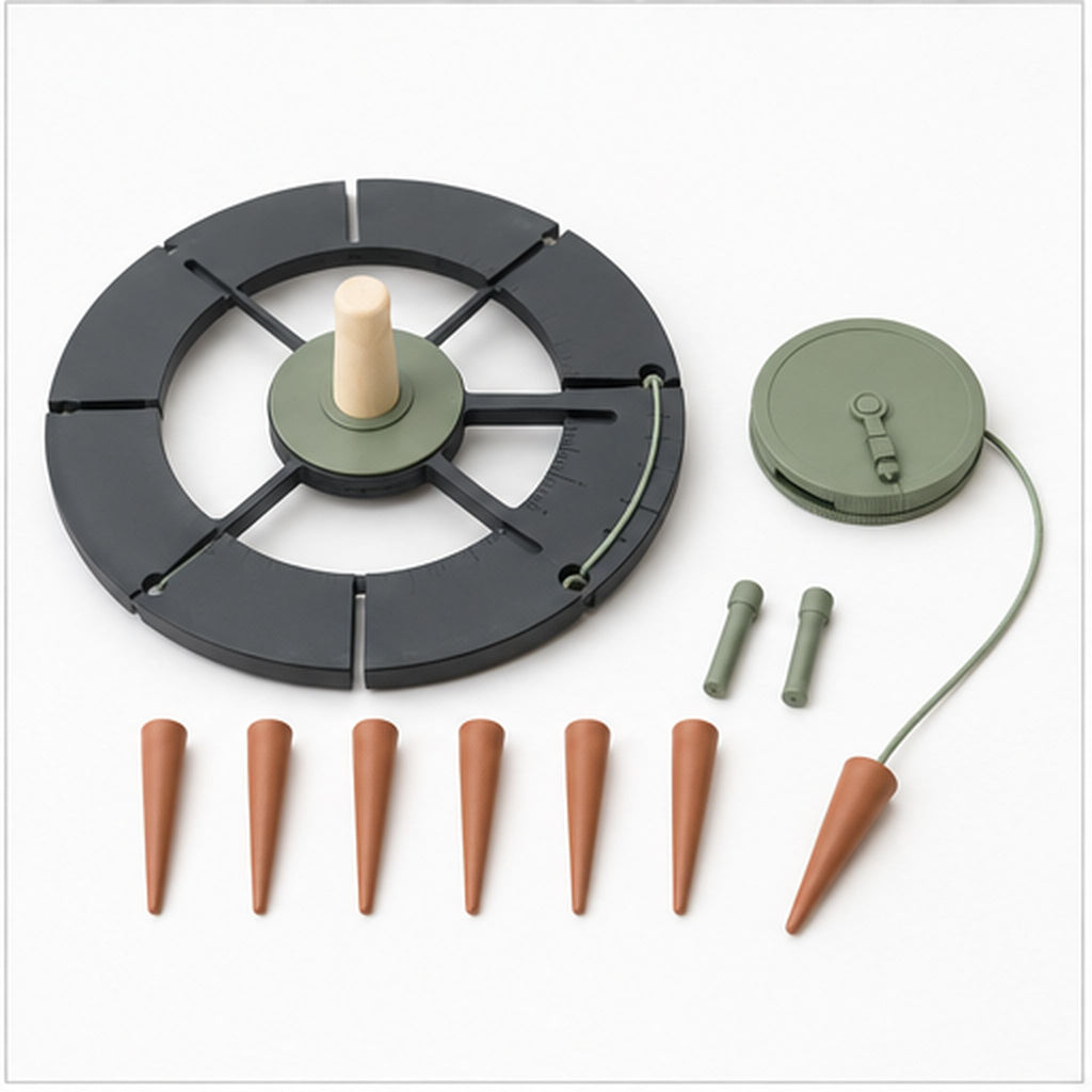 PlantLine Compass – Guide circulaire de plantation avec cordeau