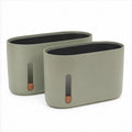 RootWindow Duo – Lot de deux pots auto-arrosants avec fenêtre racinaire