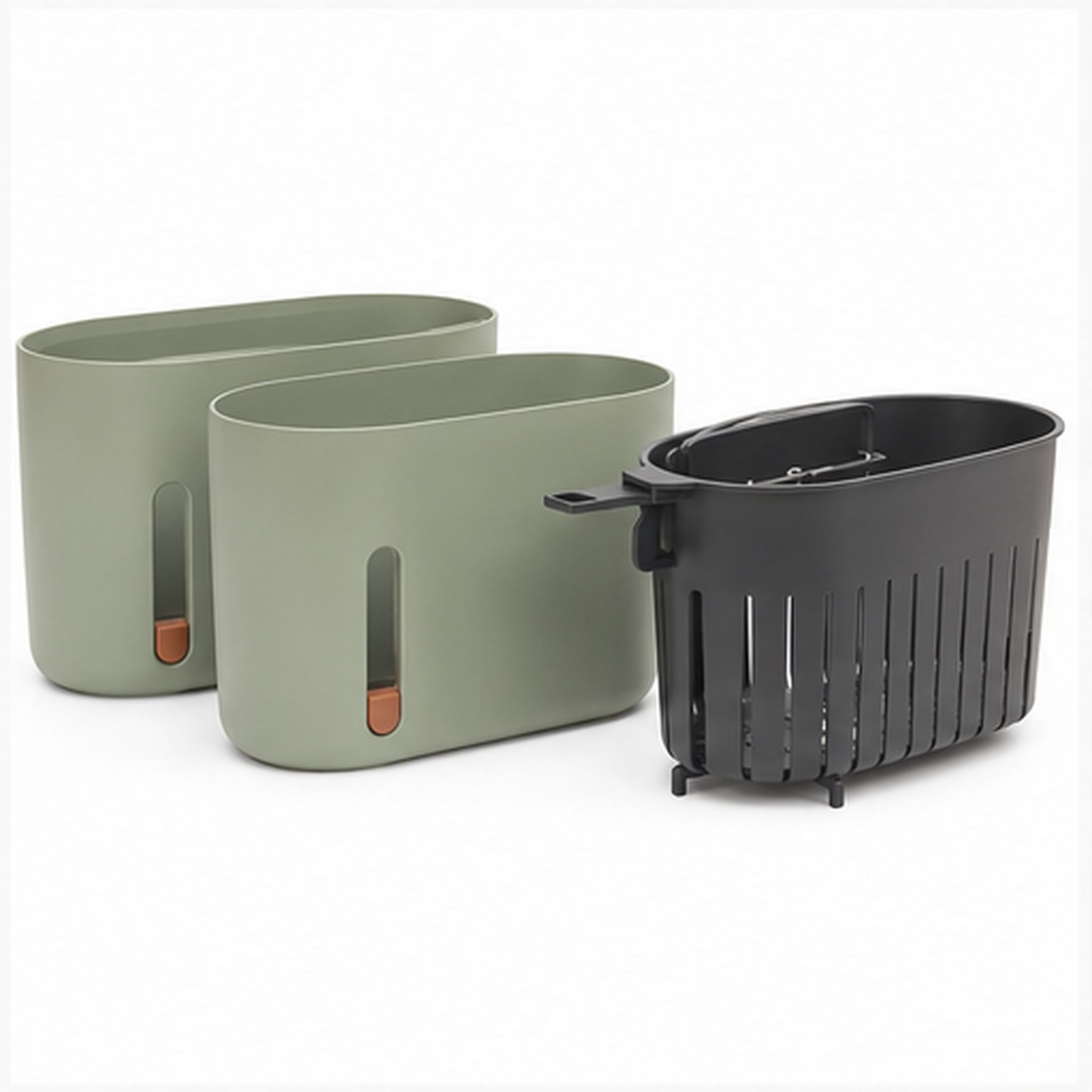 RootWindow Duo – Lot de deux pots auto-arrosants avec fenêtre racinaire