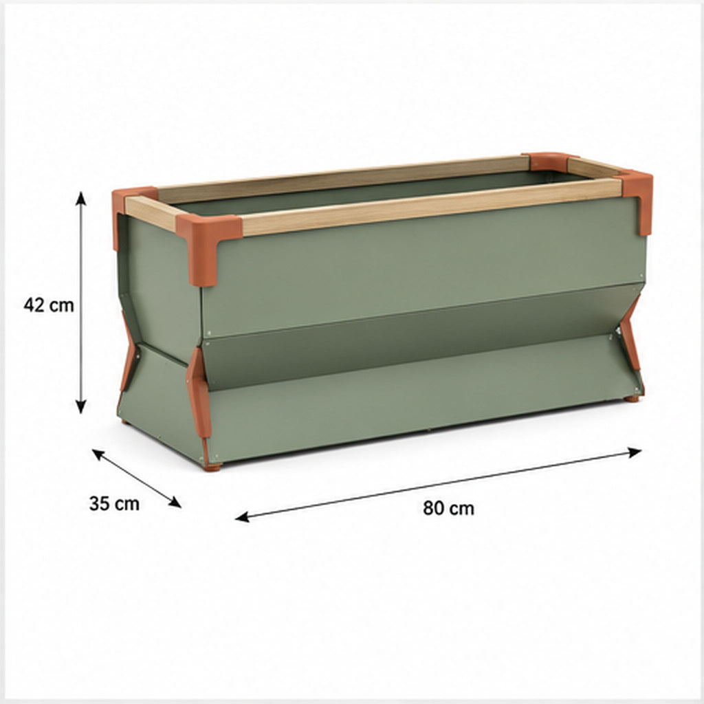 TerraFold Jardin – Bac potager surélevé modulaire avec drainage