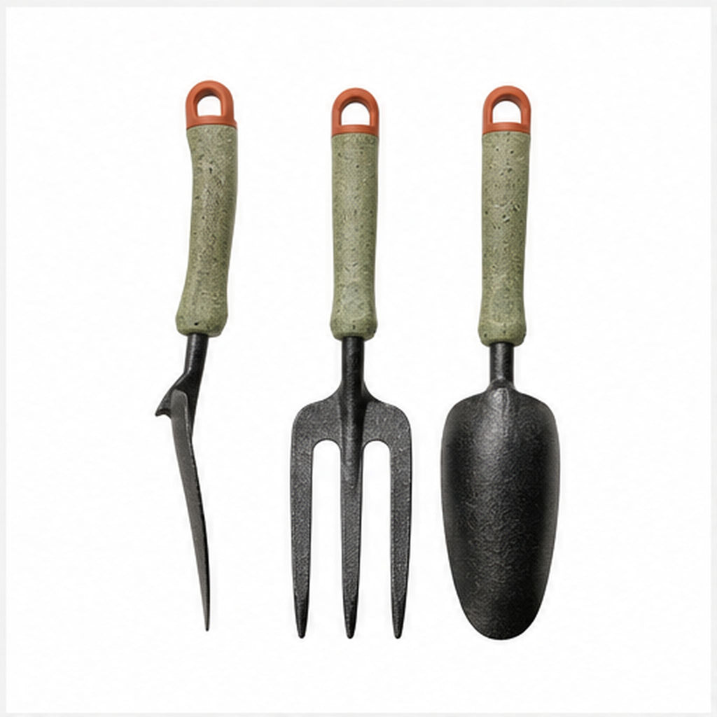 TerraGrip Trio – Ensemble de trois outils de jardinage ergonomiques