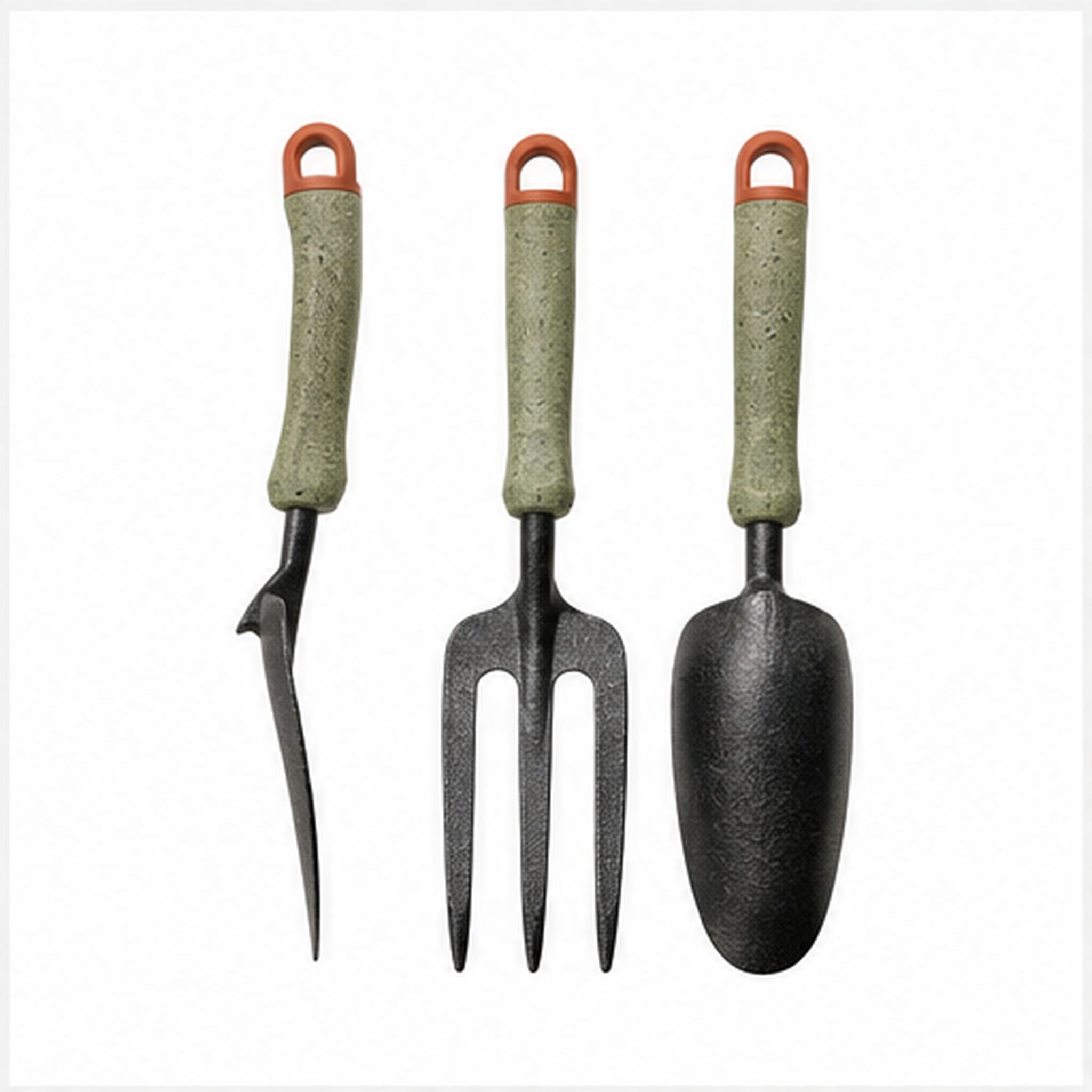 TerraGrip Trio – Ensemble de trois outils de jardinage ergonomiques
