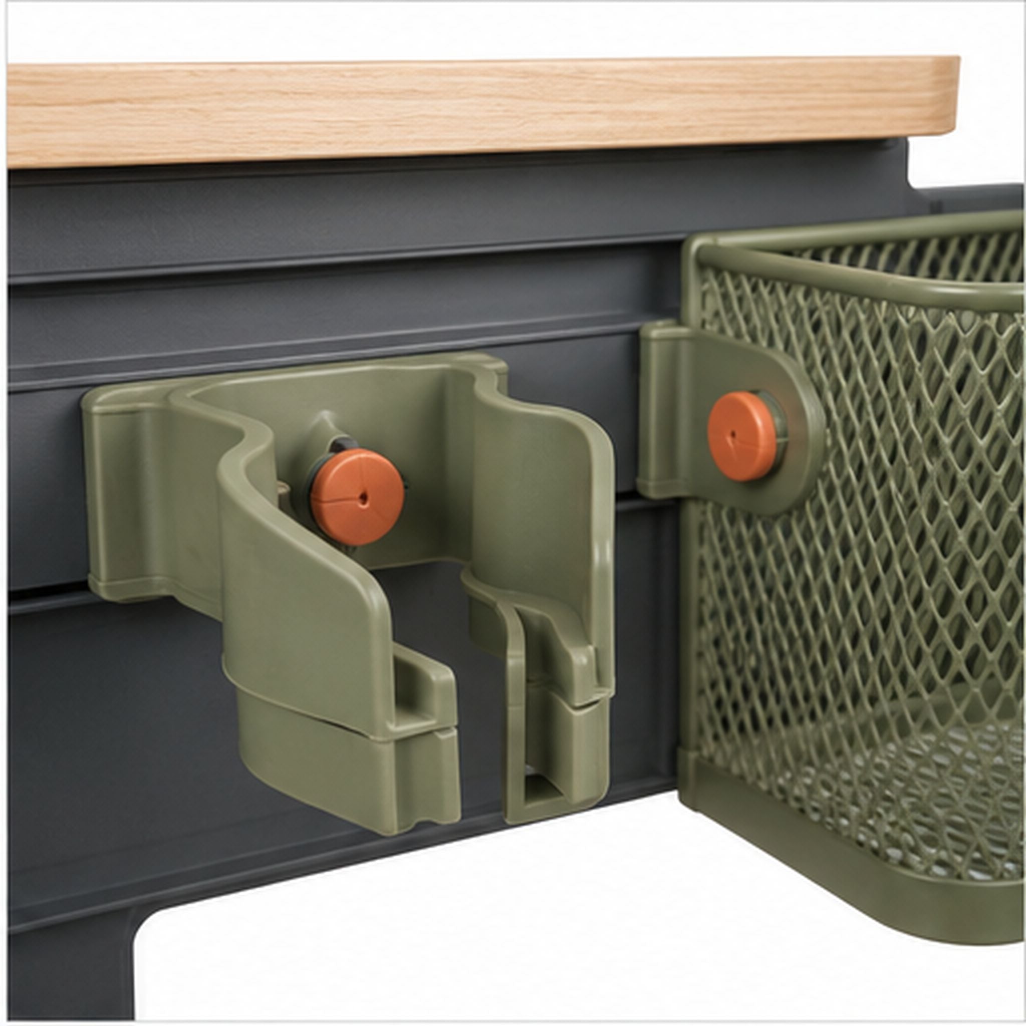 ToolNest Rail – Organiseur mural modulable pour outils de jardin